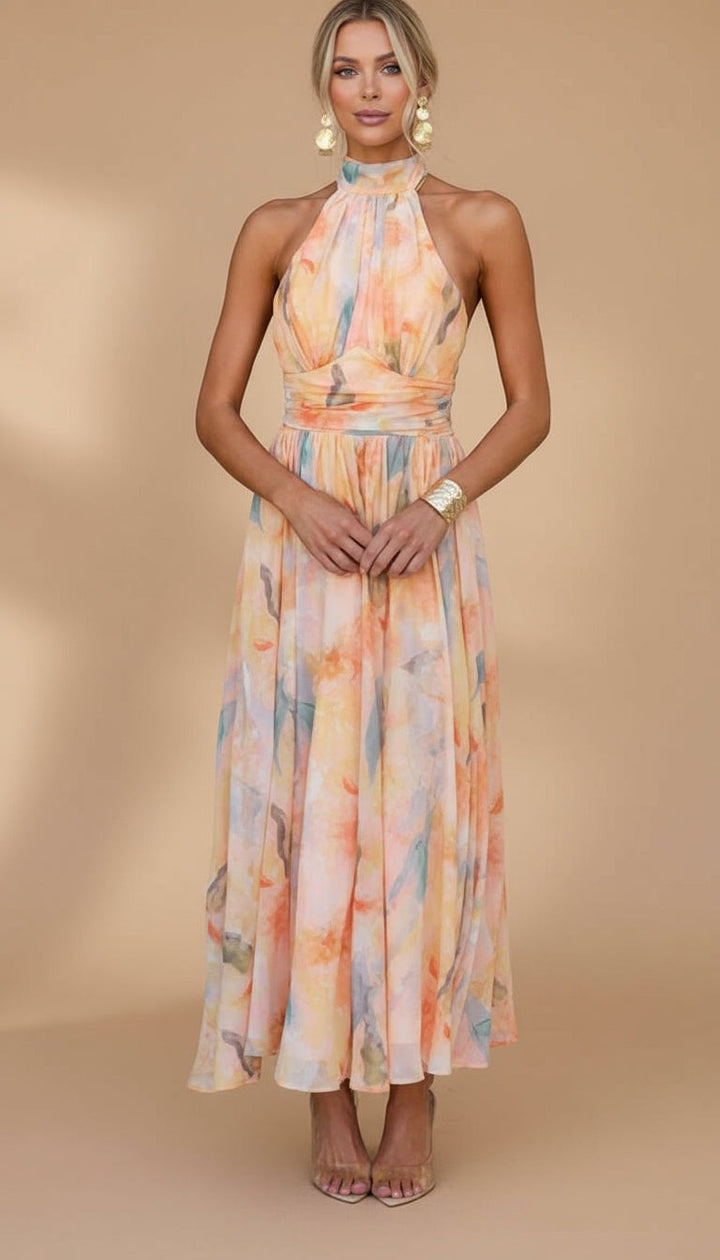 ABIGAIL | MAXI DRESS WITH PRINT