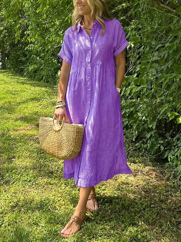 JENNY | ELEGANT STRIPED DRESS