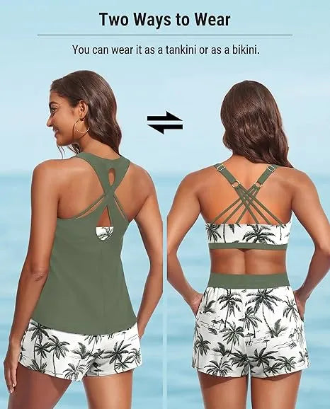 MARSHA | ELEGANT &amp; PRACTICAL 3-PIECE TANKINI