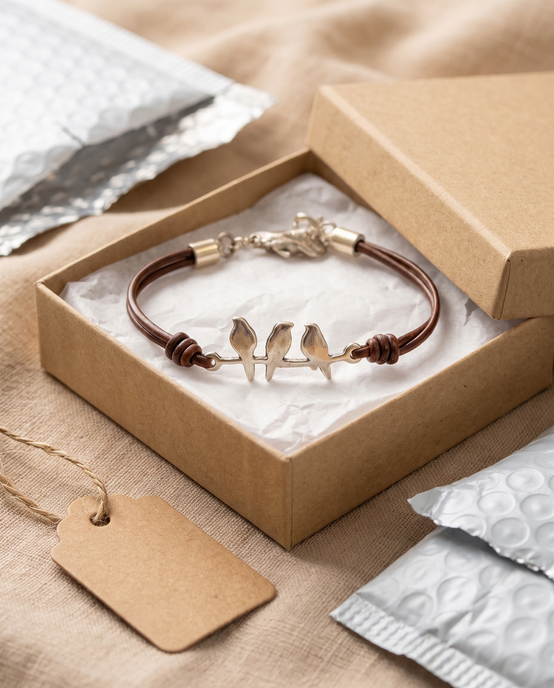 BIRD BRANCH | VINTAGE BIRD CHARM BRACELET