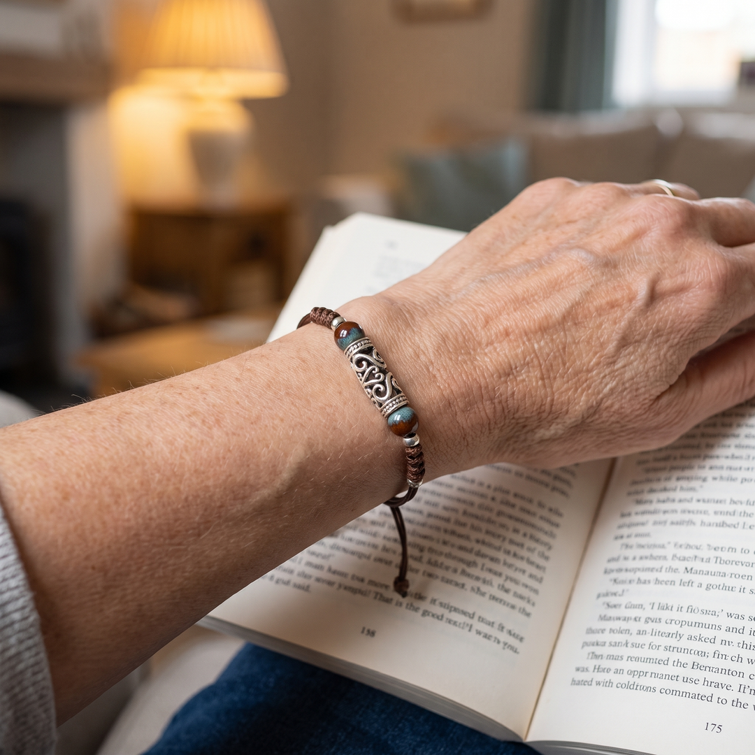 EDITH | TURQUOISE BEAD CORD BRACELET