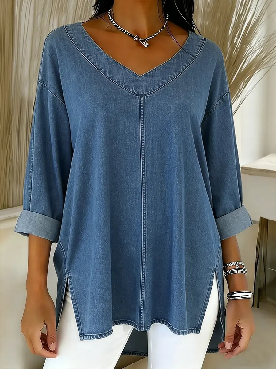 NOELLA | RELAXED V-NECK TOP