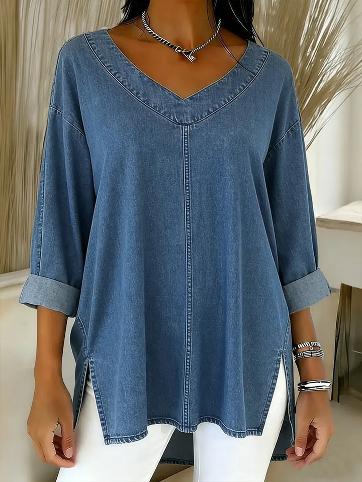 NOELLA | RELAXED V-NECK TOP