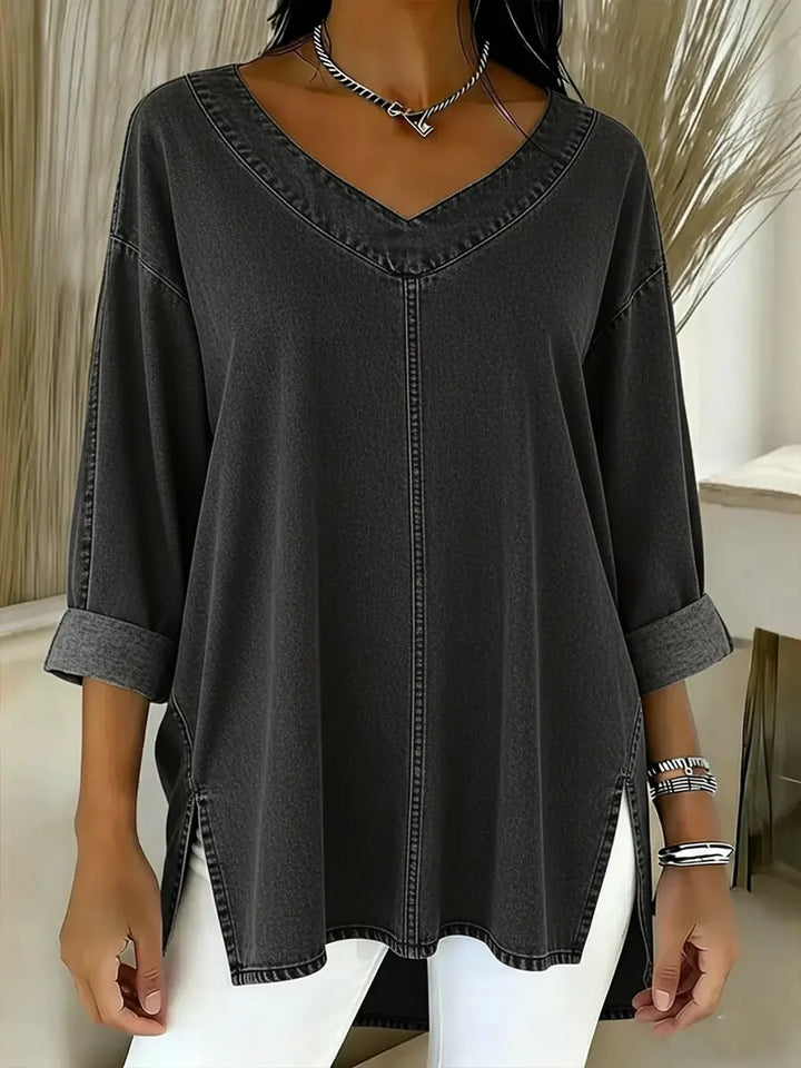 NOELLA | RELAXED V-NECK TOP