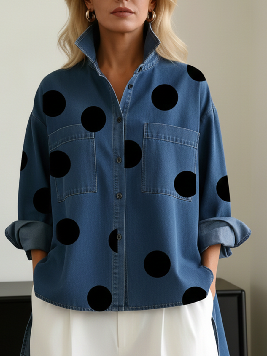AMERY | POLKA DOT OVERSHIRT
