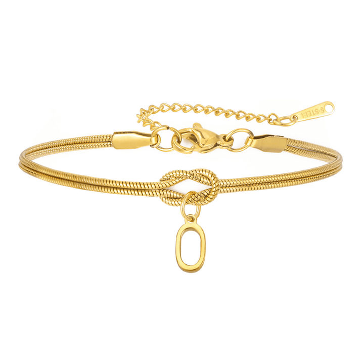 Personal Connection Initial Bracelet, side view 3