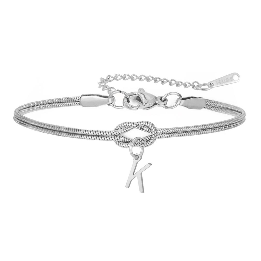 Personal Connection Initial Bracelet, shown on a plain background 7