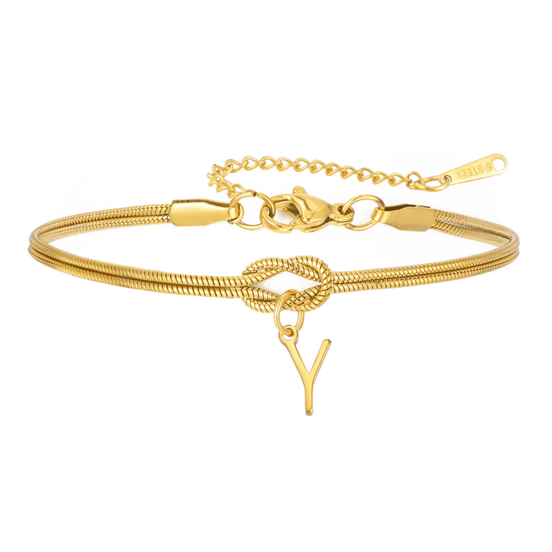 Personal Connection Initial Bracelet, shown on a plain background 5