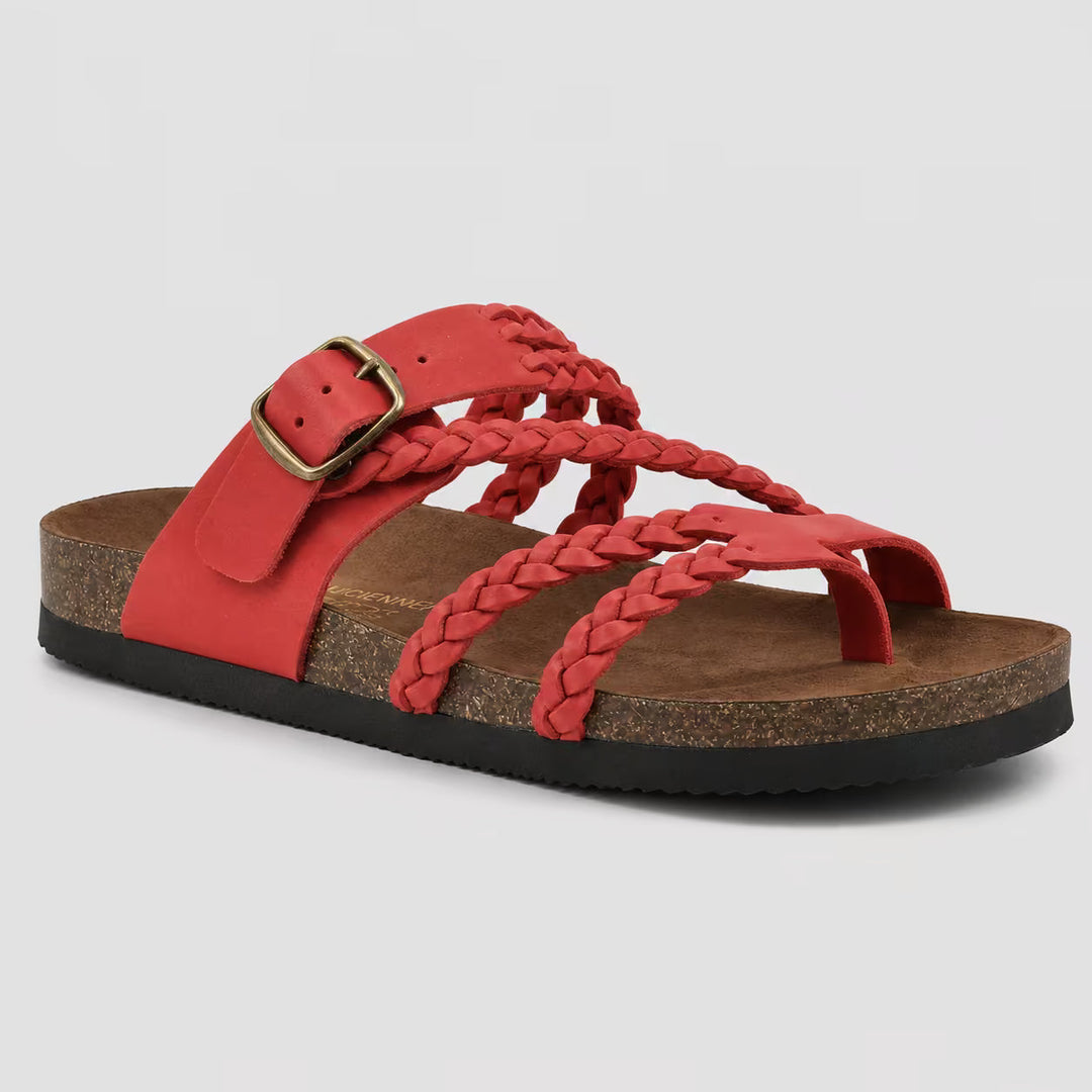 ELENA | WOVEN LEATHER-STYLE SANDALS