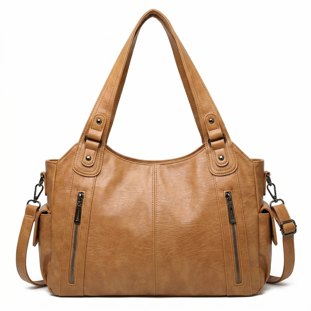 TEREZA | DUAL ZIPPER LARGE CAPACITY SHOULDER BAG