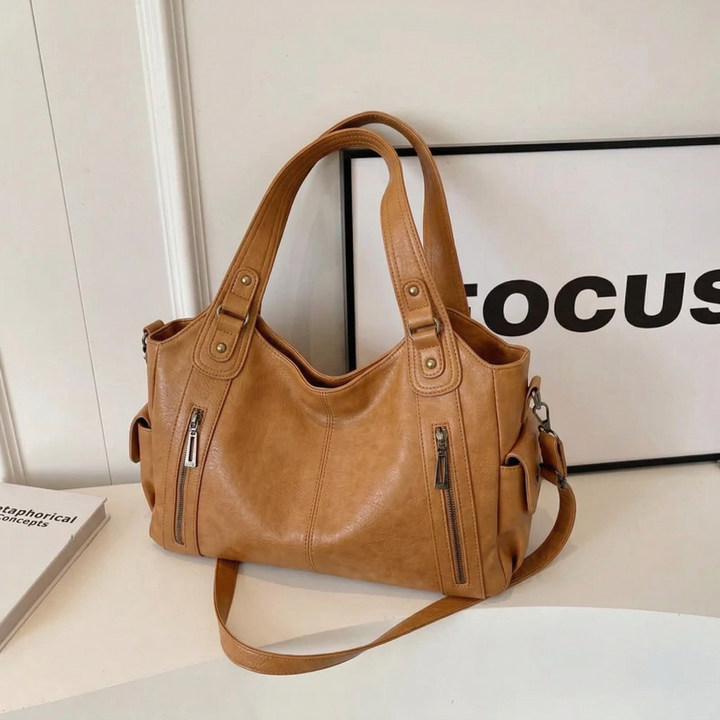 TEREZA | DUAL ZIPPER LARGE CAPACITY SHOULDER BAG