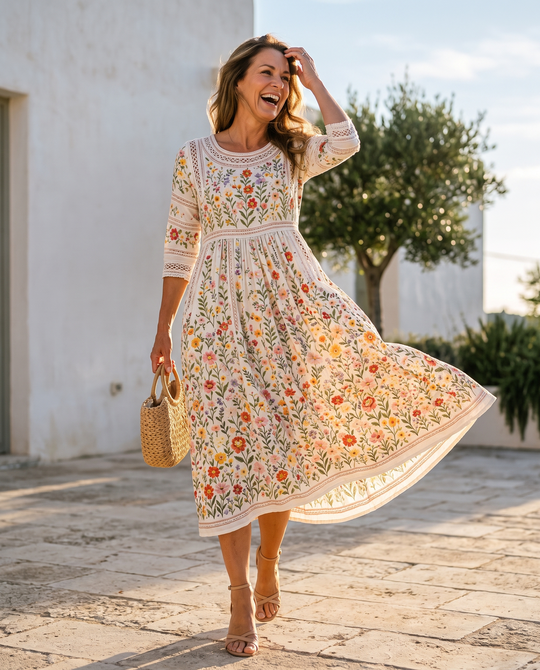 SASCHA | WILDFLOWER MIDI DRESS