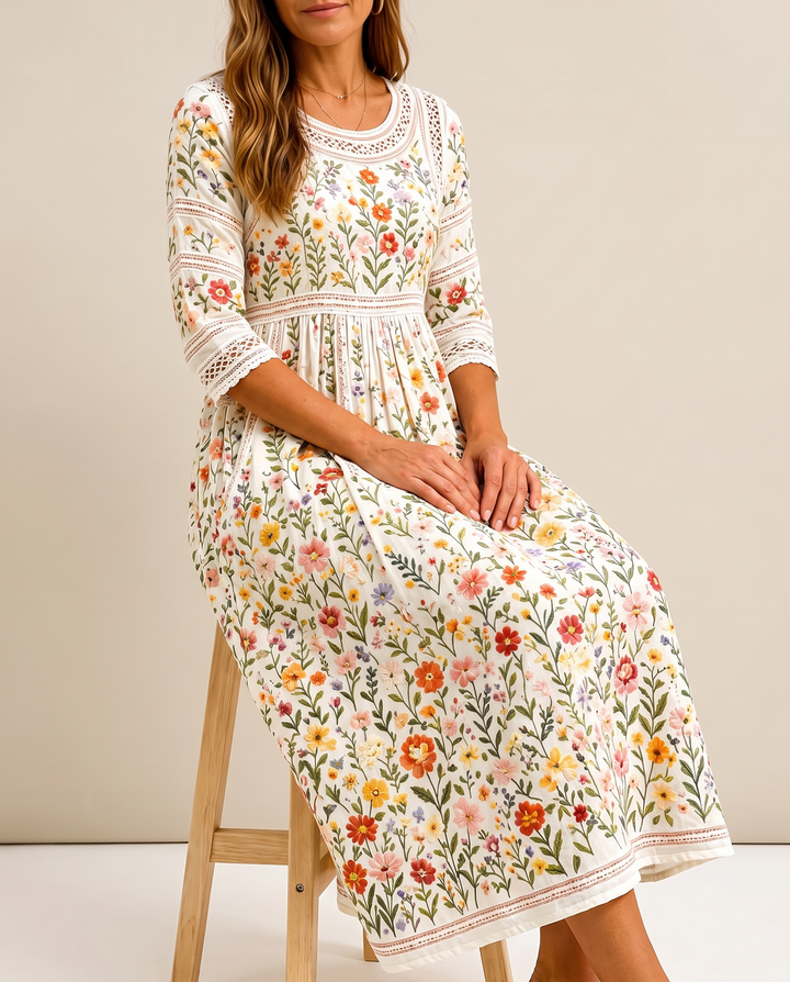 SASCHA | WILDFLOWER MIDI DRESS